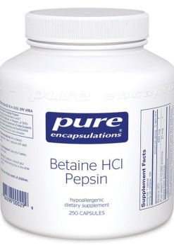Betaine HCl Pepsin by Pure Encapsulations