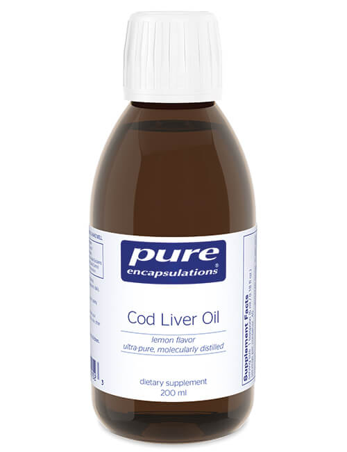 Cod Liver Oil (lemon flavor) by Pure Encapsulations