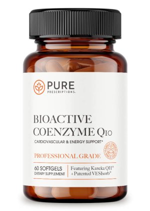 Bioactive CoEnzyme Q10 Front of Bottle